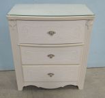 Ashley Furniture White Three Drawer Chest