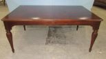 Mahogany Finish Modern Rectangle Dining Table