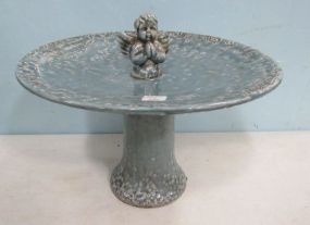 Glazed Pottery Pedestal