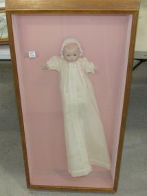 Porcelain Doll in Shadow Framed Box Frame