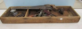 Large Wood Divided Carpenter Tool Box