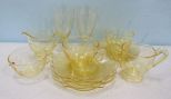 Lancaster Jubilee Yellow Depression Glass