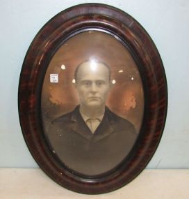 Oval Antique Portrait of Man
