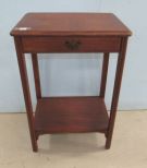 Mahogany One Drawer Side Table