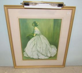 JPL 1969 Print of Lady in Dress