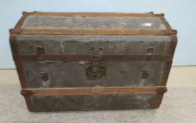 Antique Tin Streamer Trunk