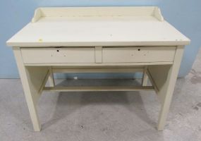 Mid Century White Painted Desk