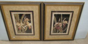 Pair of Flower Framed Prints
