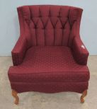 French Style Maroon Upholstery Arm Chair