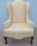 Queen Anne Upholstered Arm Chair