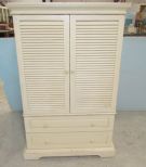 Pier 1 Import White Painted Entertainment Center