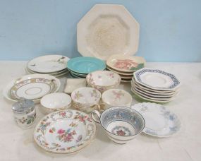 Group of Ceramic and Porcelain Plates and Cups