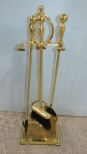 Brass Fireplace Tool Set