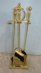 Brass Fireplace Tool Set