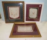 Three Framed Needle Work Pieces