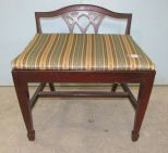 Vintage Mahogany Vanity Bench