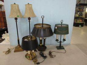 Five Assorted Table Lamps