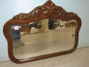 Carved Framed Beveled Mirror