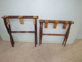 Two Vintage Luggage Racks