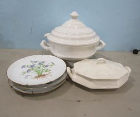 Five Piece Of Plates and Dishes