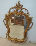 Plastic Gold Ornate Mirror