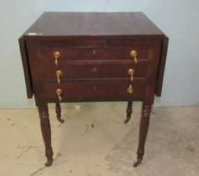 Antique Drop Side Night Stand