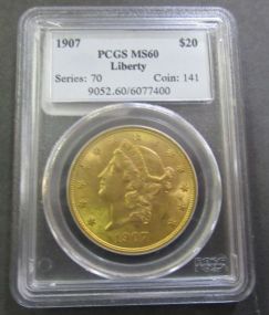 1907 Liberty Head $20 Gold Coin