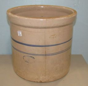 Large Marshall Pottery Blue Label Crock