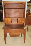 Early American Oak Bakers Cabinet