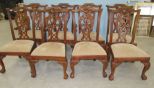 Modern Ball-n-Claw Mahogany Dining Chairs