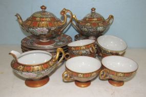 Hand Painted Asian Style Partial China Set