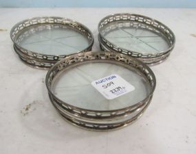 Six Sterling Rim Coasters