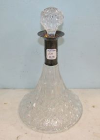 Pressed Glass Silverplate Rim Decaner