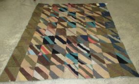 Early 1900s Wool Patch Work Quilt