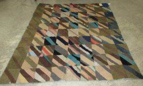 Early 1900s Wool Patch Work Quilt