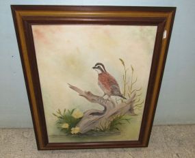 Oil Painting of Quail