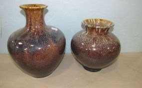 Two New Glazed Ceramic Vases