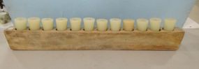 Reproduction Wood Multi Candle Holder
