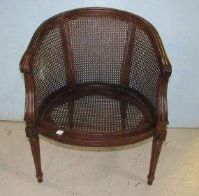 French Provincial Style Cane Arm Chair