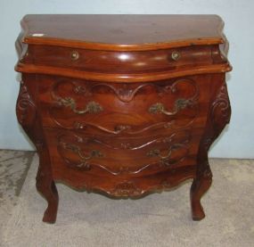 Modern French Carved Bombay Nightstand