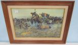 Western Scene Print by Russel 1912