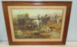 Western Scene Print by Russel 1898