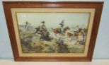 Western Scene Print by Russel 1907