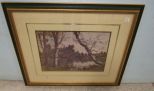 Framed and Matted Landscape Print