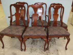 Six Queen Anne Style Dining Chairs