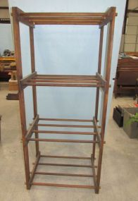 Primitive Style Quilt Rack Stand