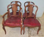 Four French Provincial Style Dining Chairs