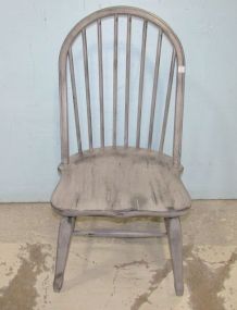 Distressed Painted Modern Windsor Chair