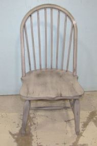 Distressed Painted Modern Windsor Chair
