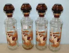 Four Vintage Glass Decanters